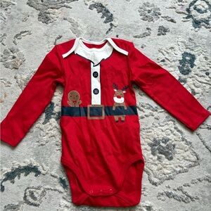 Holiday Red Santa Baby Bodysuit